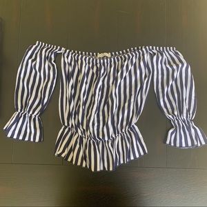 Girls Pinc striped shirt
